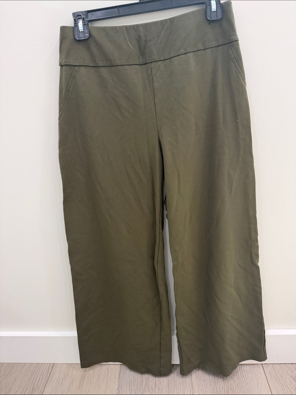 Dear Scarlett Olive Wide-Leg Pull-On Pants